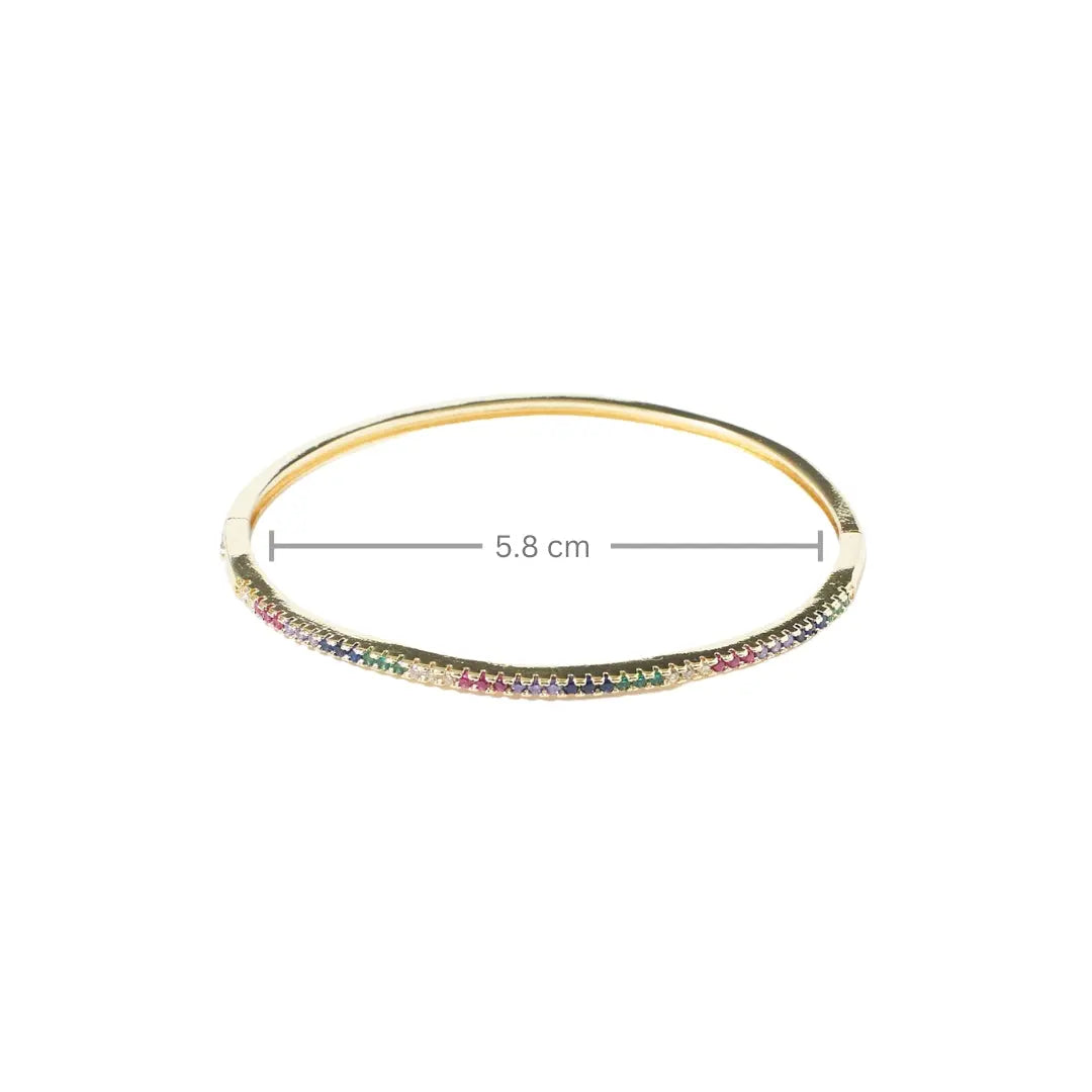 Minimal Crystal Bangle - Salty Accessories