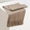 Minimal Solid Fringe Muffler - Brown