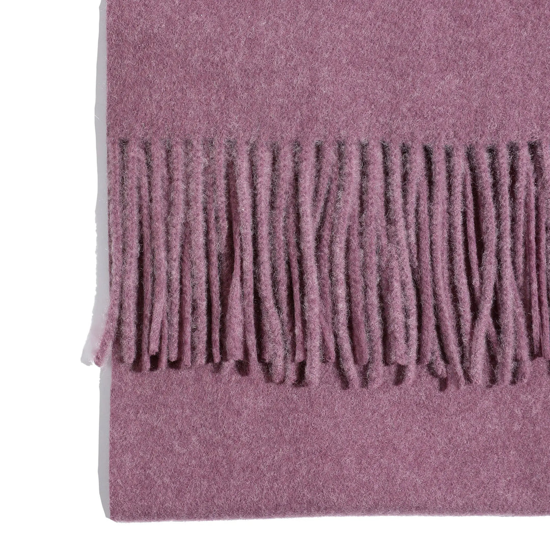 Minimal Solid Fringe Scarf - Purple | Salty