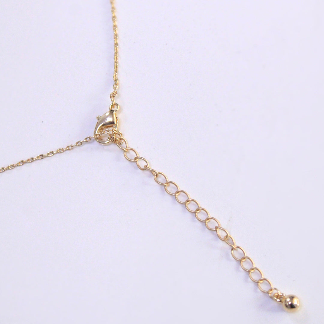 Minimal Golden diamond Cross - Salty Accessories