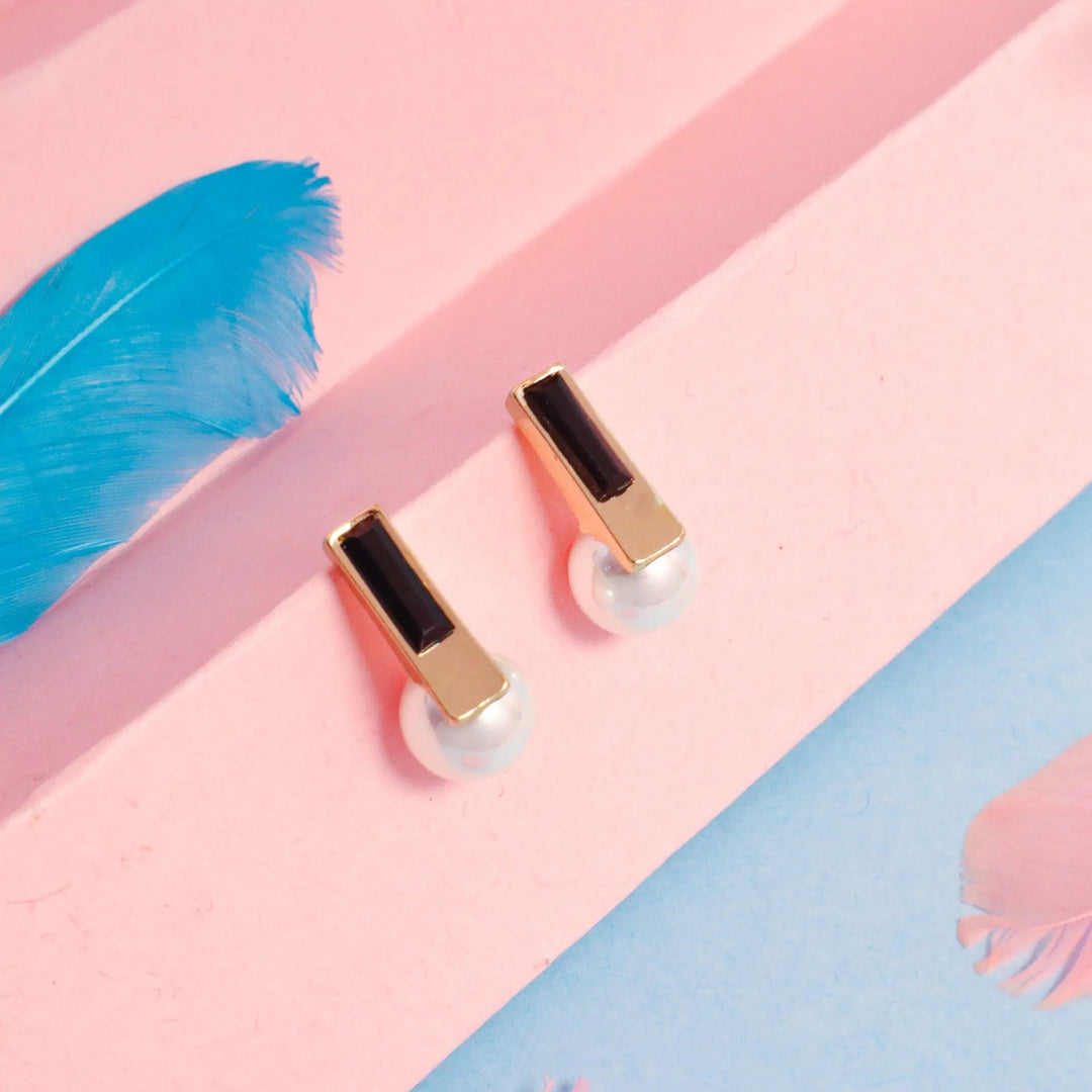 Minimalist Office Pearl Earrings