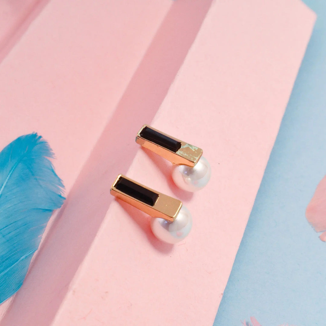 Minimalist Office Pearl Earrings