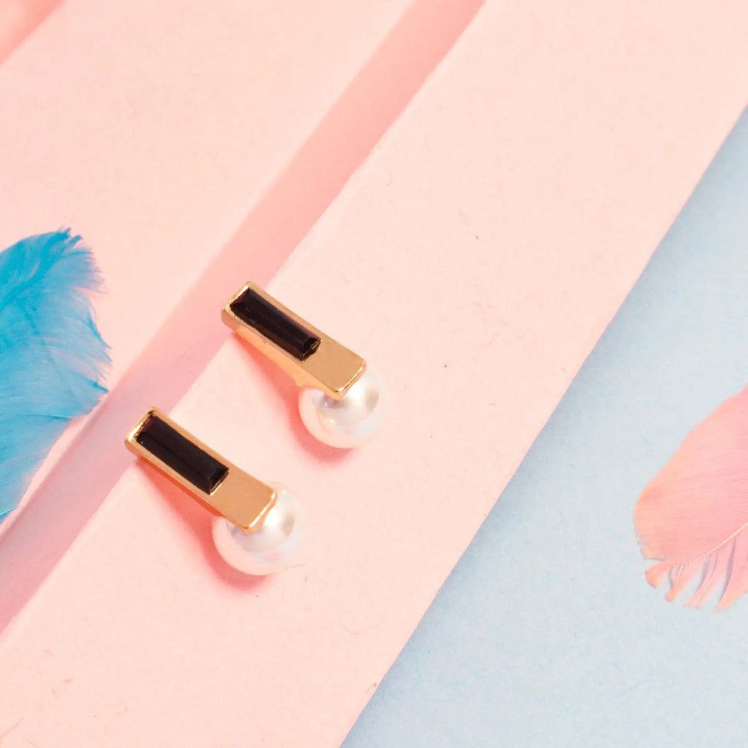 Minimalist Office Pearl Earrings