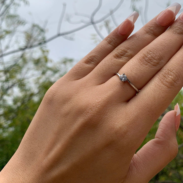 Minimalist Silver Curved Band - Salty Accessories