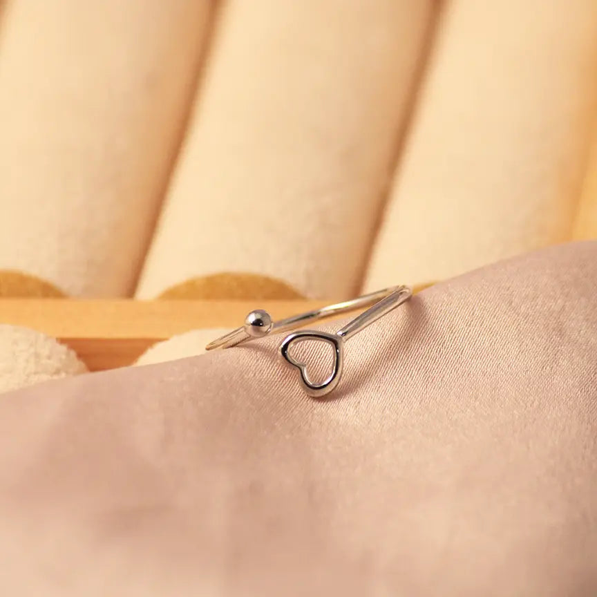 Minimalist Silver Love Band - Salty Accessories