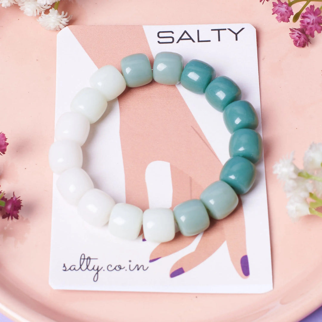 Minty Orchid Beaded Band | Salty