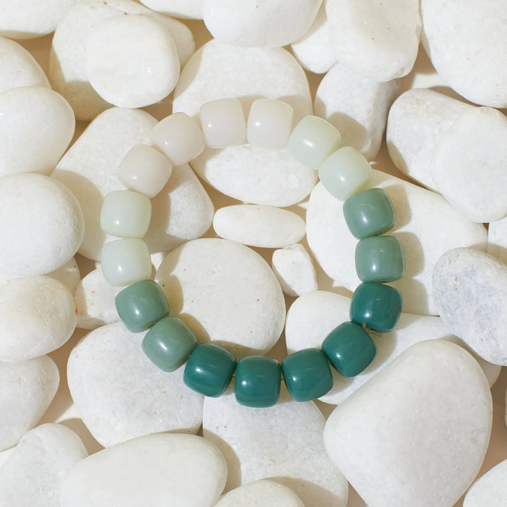 Minty Orchid Beaded Band - Salty Accessories