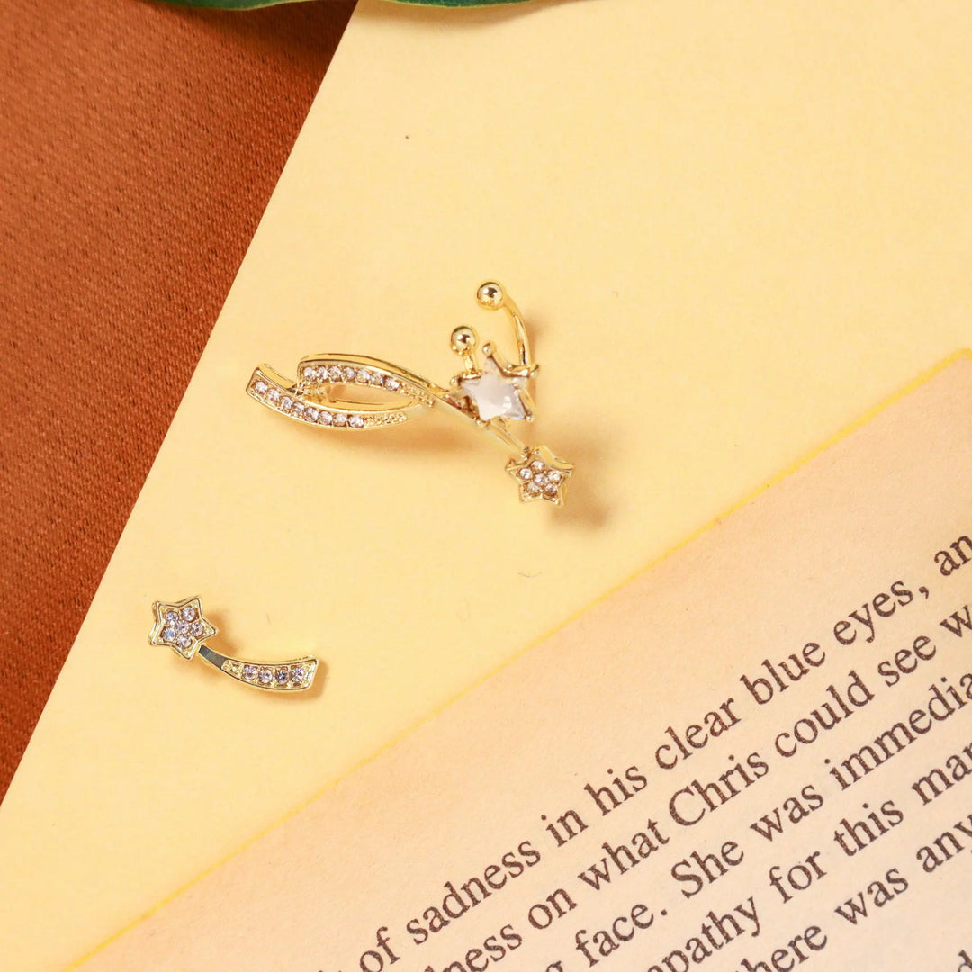 Mis match crystal earrings