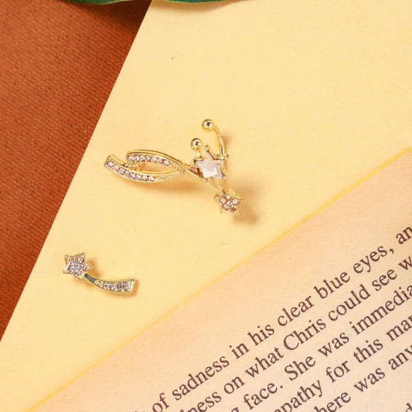 Mis match crystal earrings