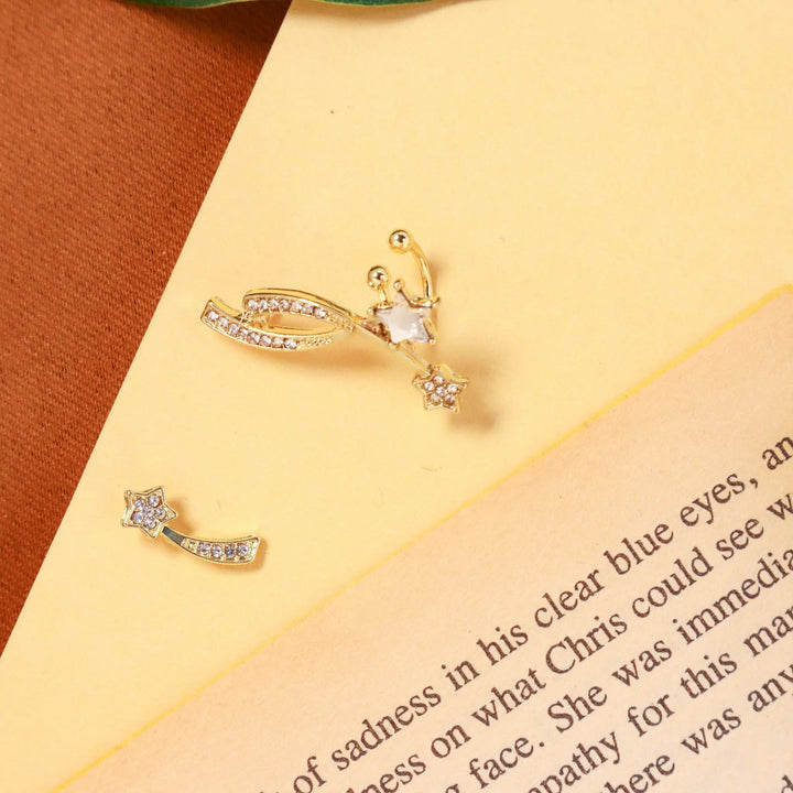 Mis match crystal earrings