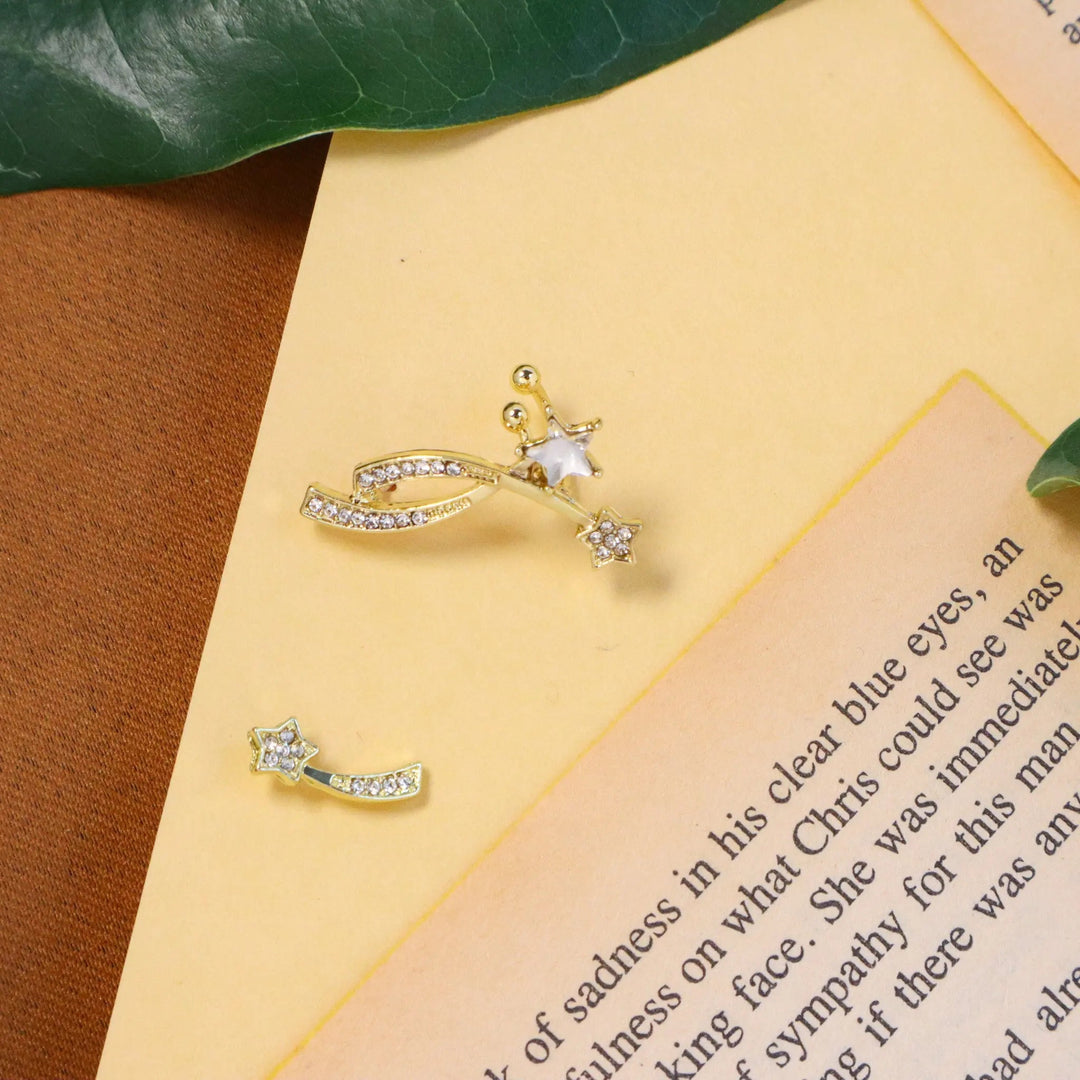 Mis match crystal earrings