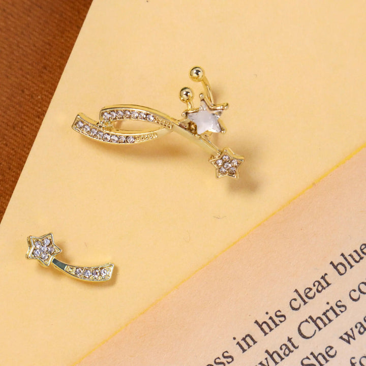 Mis match crystal earrings