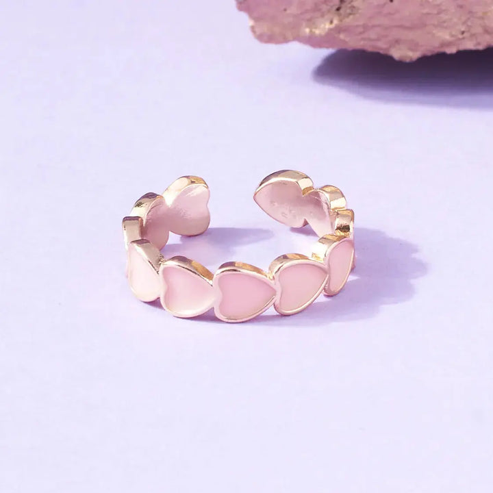 Mocha Me Hearts Ring | Salty