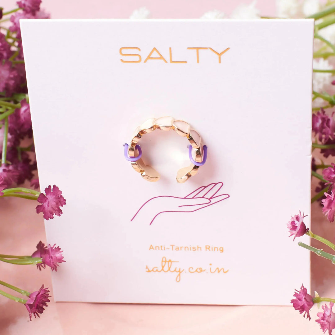 Mocha Me Hearts Ring | Salty
