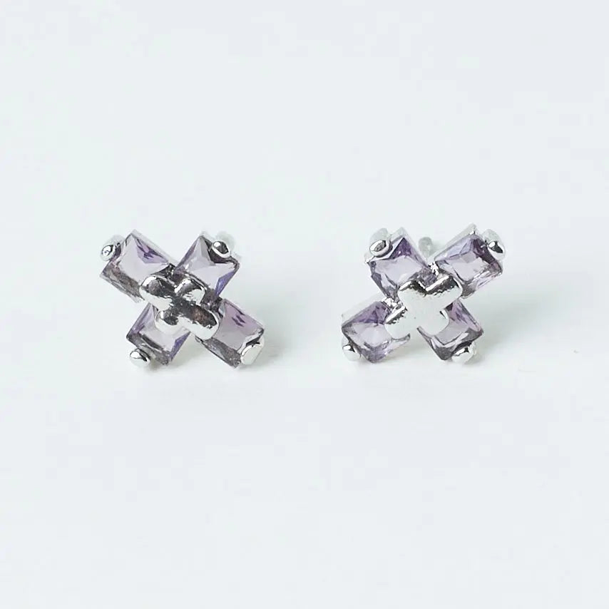Modern Faith Lilac Studs - Salty Accessories