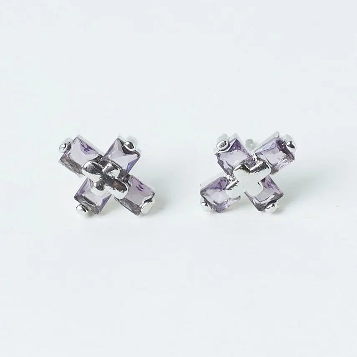 Modern Faith Lilac Studs - Salty Accessories