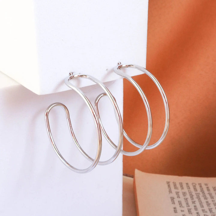 Modern K-Pop Hoops - Salty Accessories