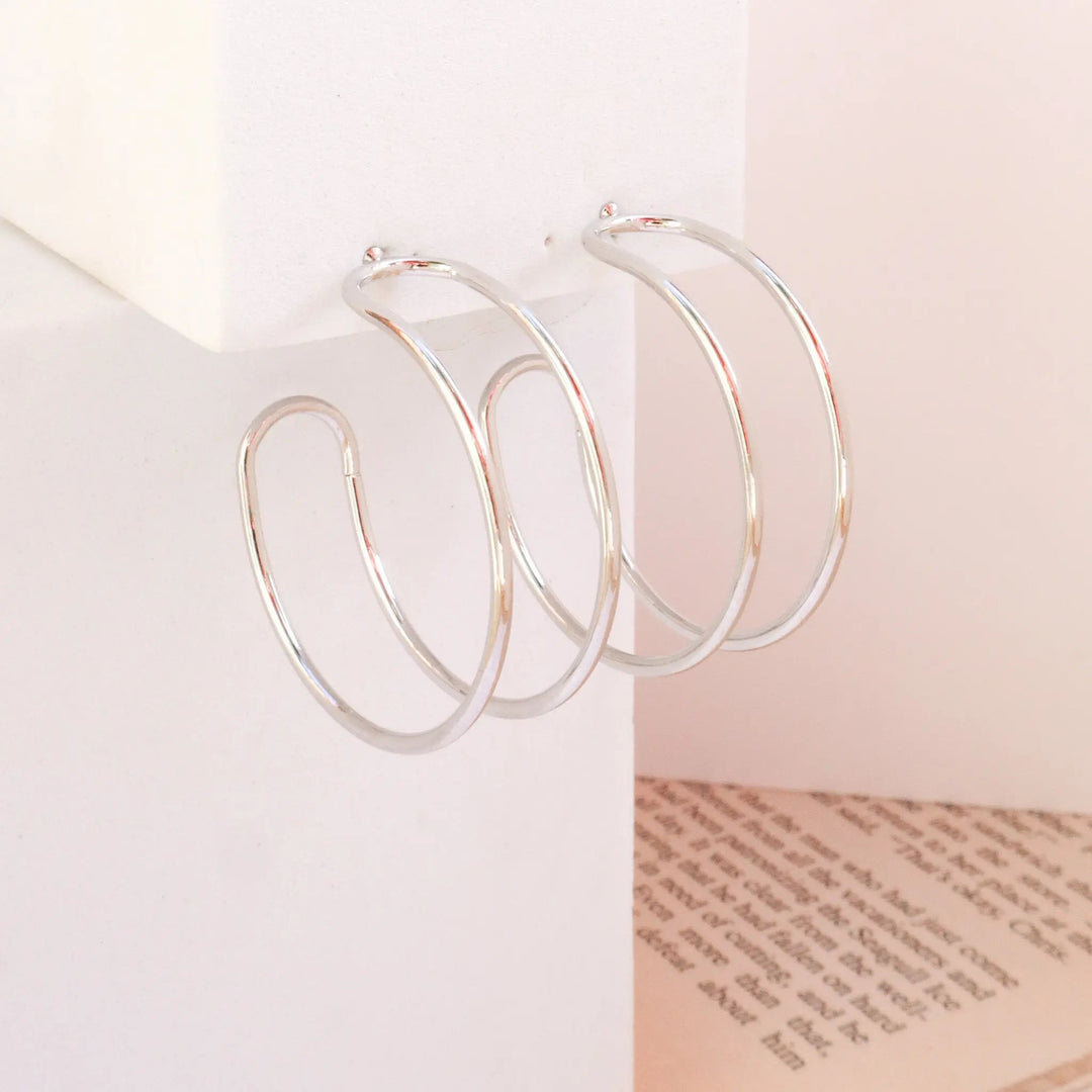 Modern K-Pop Hoops - Salty Accessories