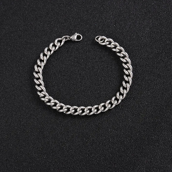 Modern Monk Silver Bracelet