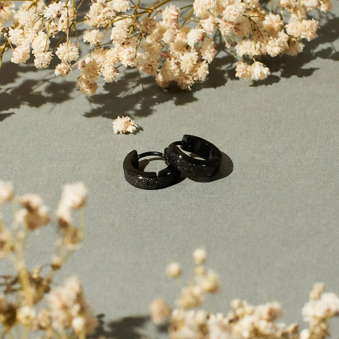 Modern You Black Earrings - Salty Accessories