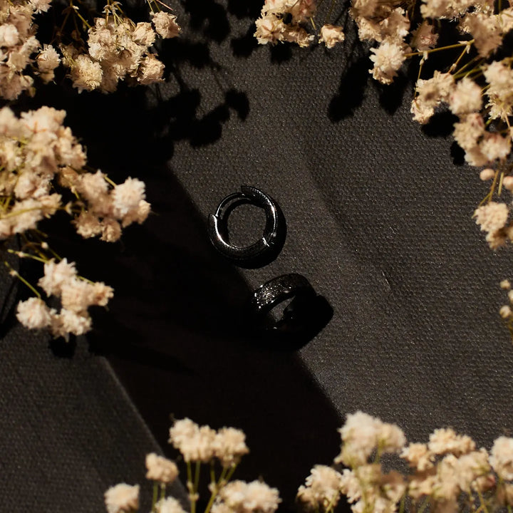 Modern You Black Earrings - Salty Accessories