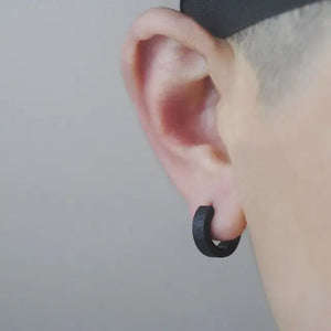 Modern You Black Earrings - Salty Accessories