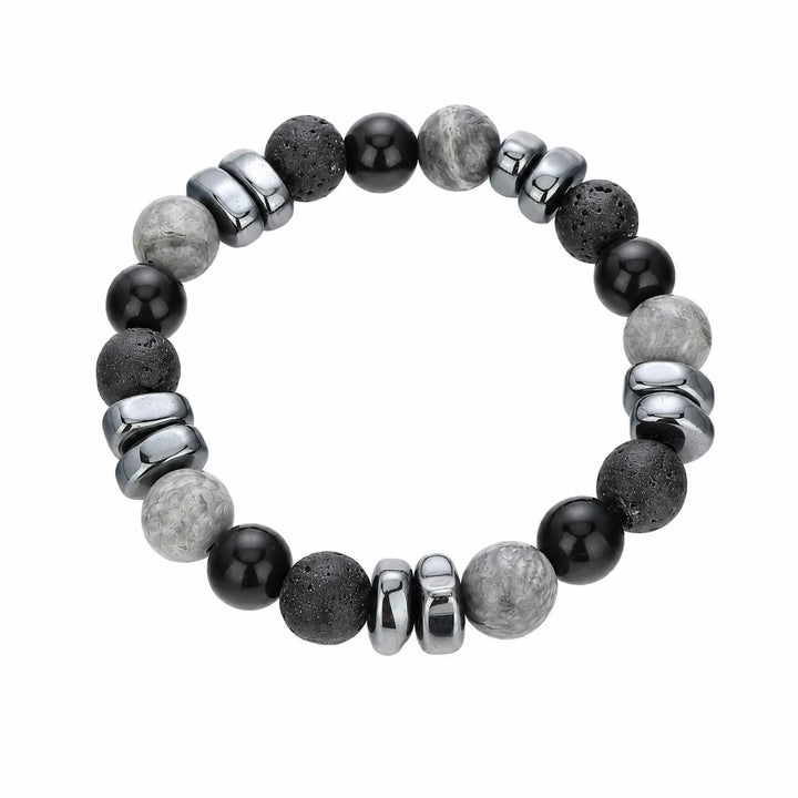 Monochrome Terra Bead Bracelet | Salty