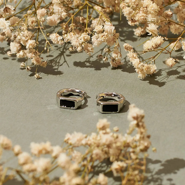 Monoliths Silver Earrings - Salty Accessories