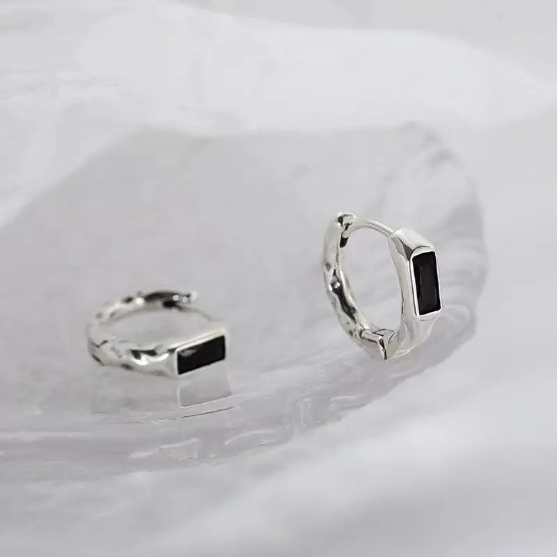 Monoliths Silver Earrings - Salty Accessories