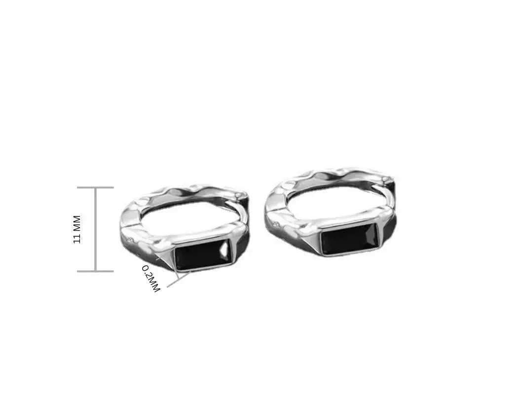 Monoliths Silver Earrings - Salty Accessories