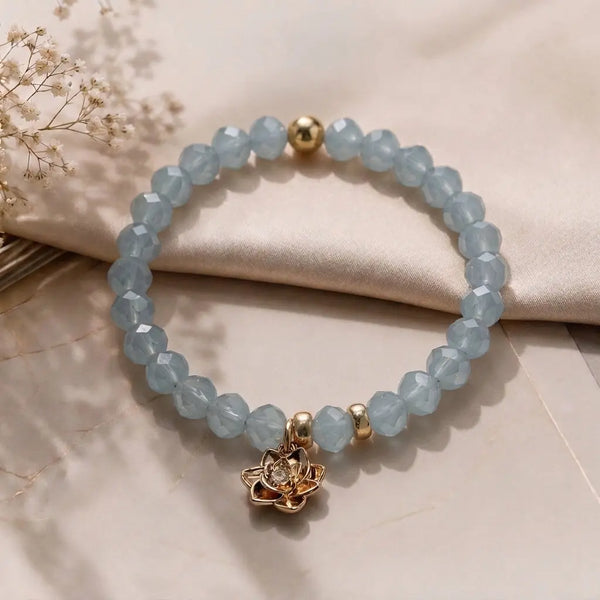 Moonlit Bloom Lotus Bracelet