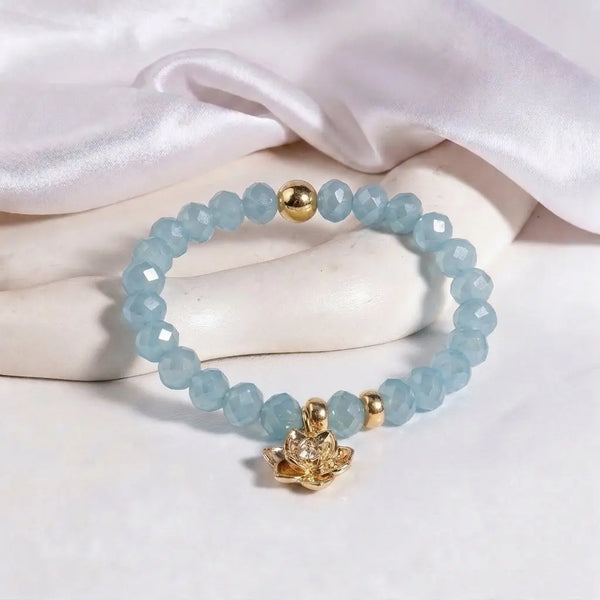 Moonlit Bloom Lotus Bracelet