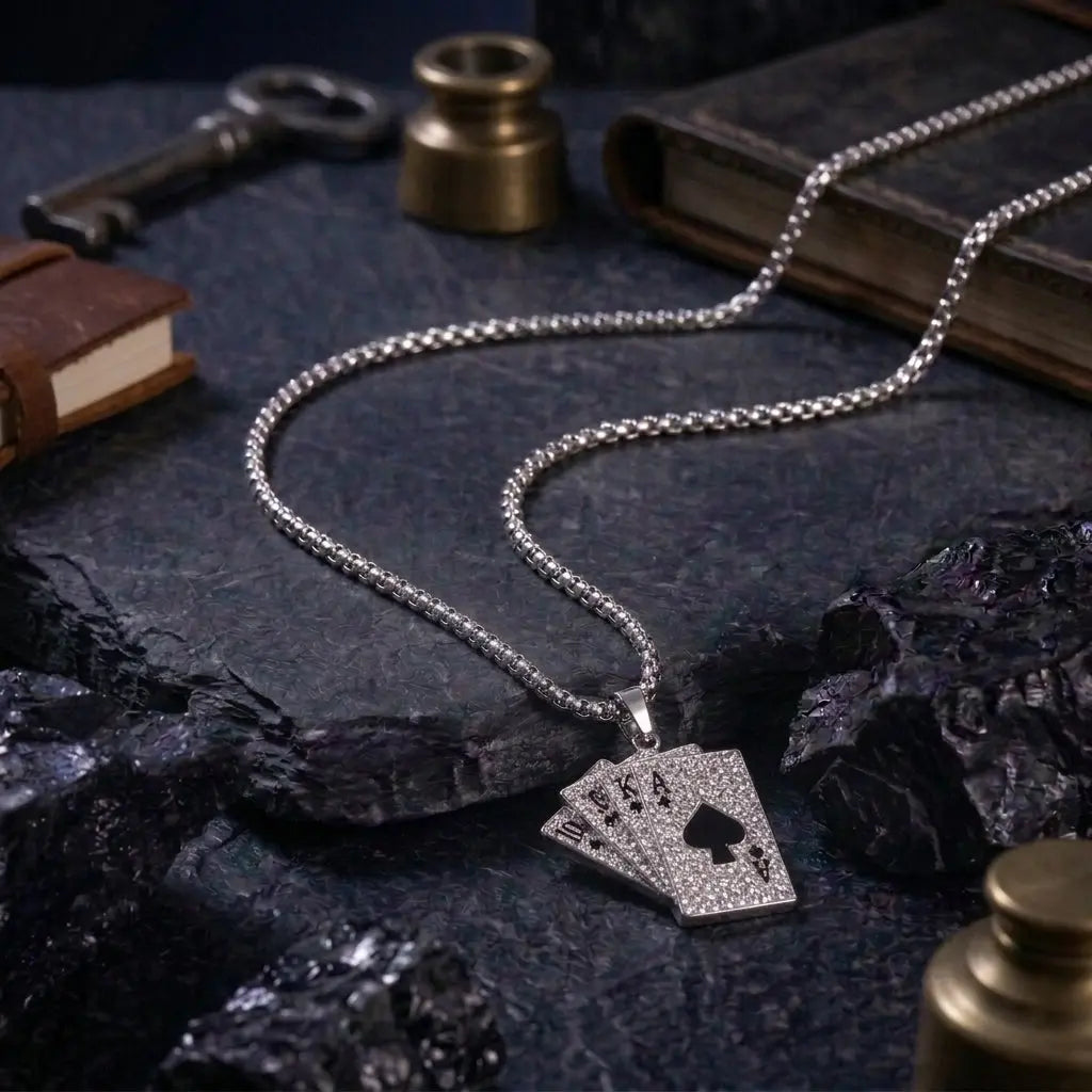 Moonlit Monarch Mens Chain & Bracelet Set | Salty