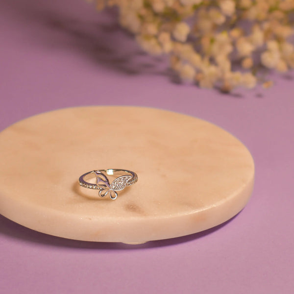 Morpho Silver Ring