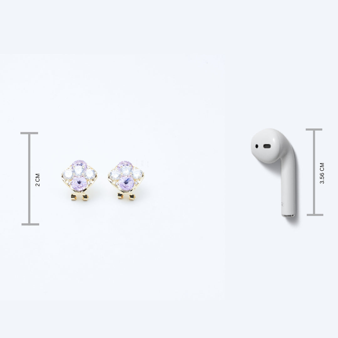 Mosaic Diamond Studs - Salty Accessories