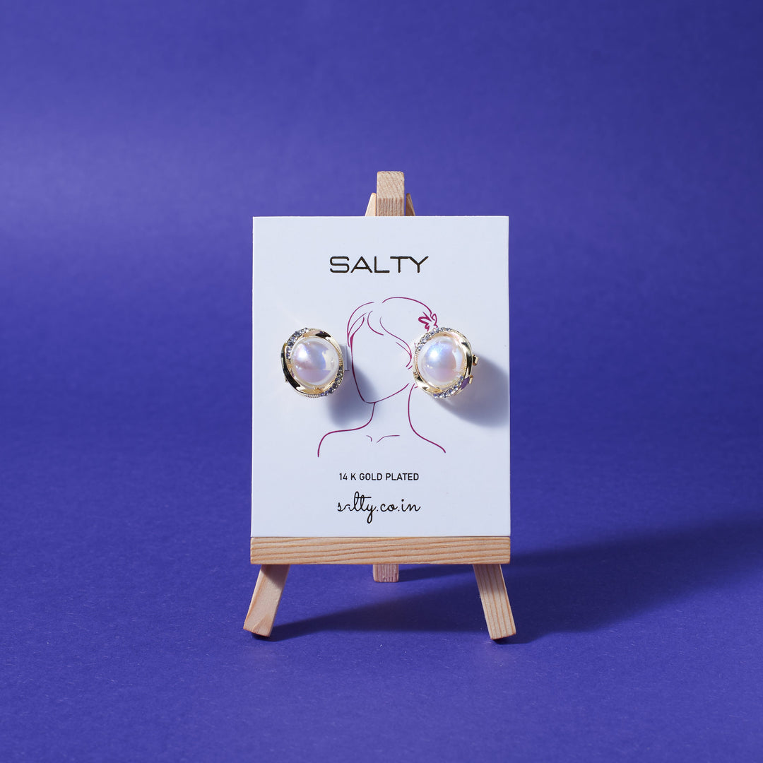 Mother of Pearl Chic Studs - Salty Accessories