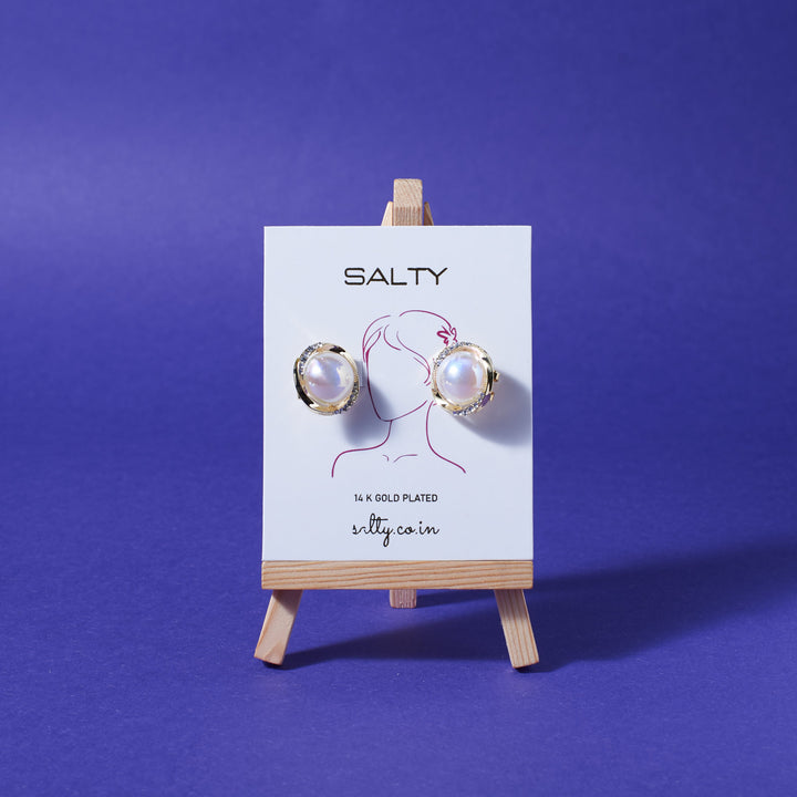 Mother of Pearl Chic Studs - Salty Accessories