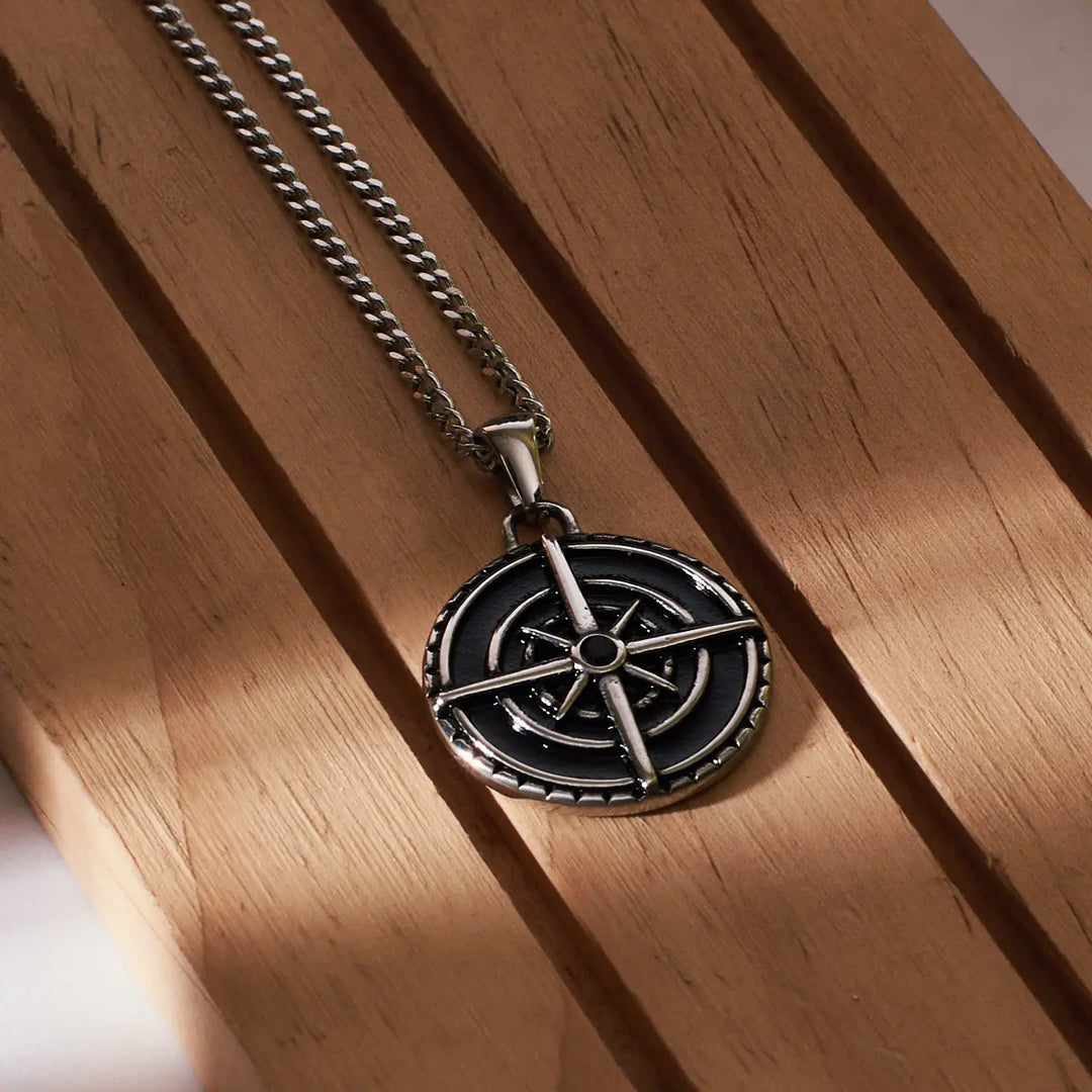 Mountain Hikers Compass Chain - Salty Accessories