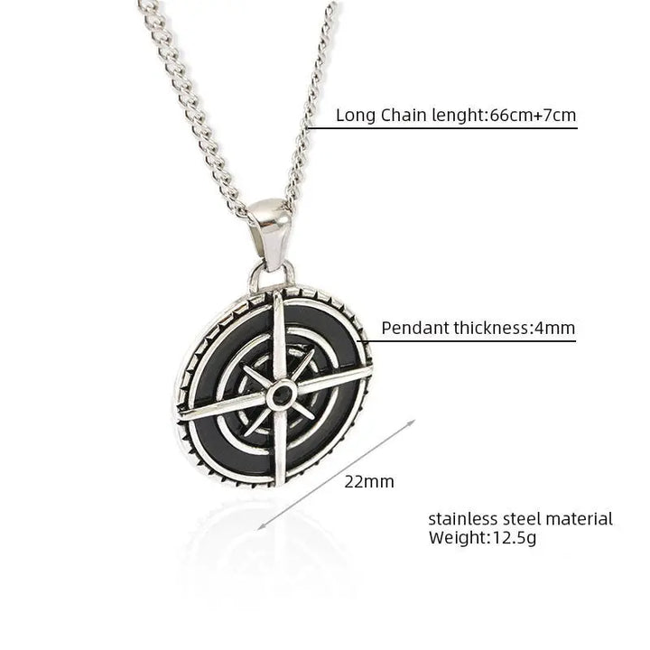 Mountain Hikers Compass Chain - Salty Accessories