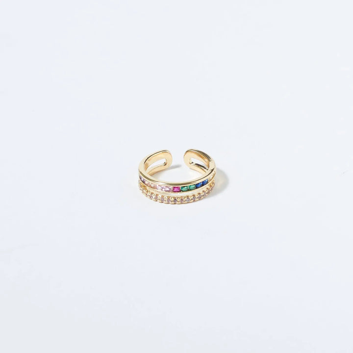 Multi-Hued Crystal Ring | Salty