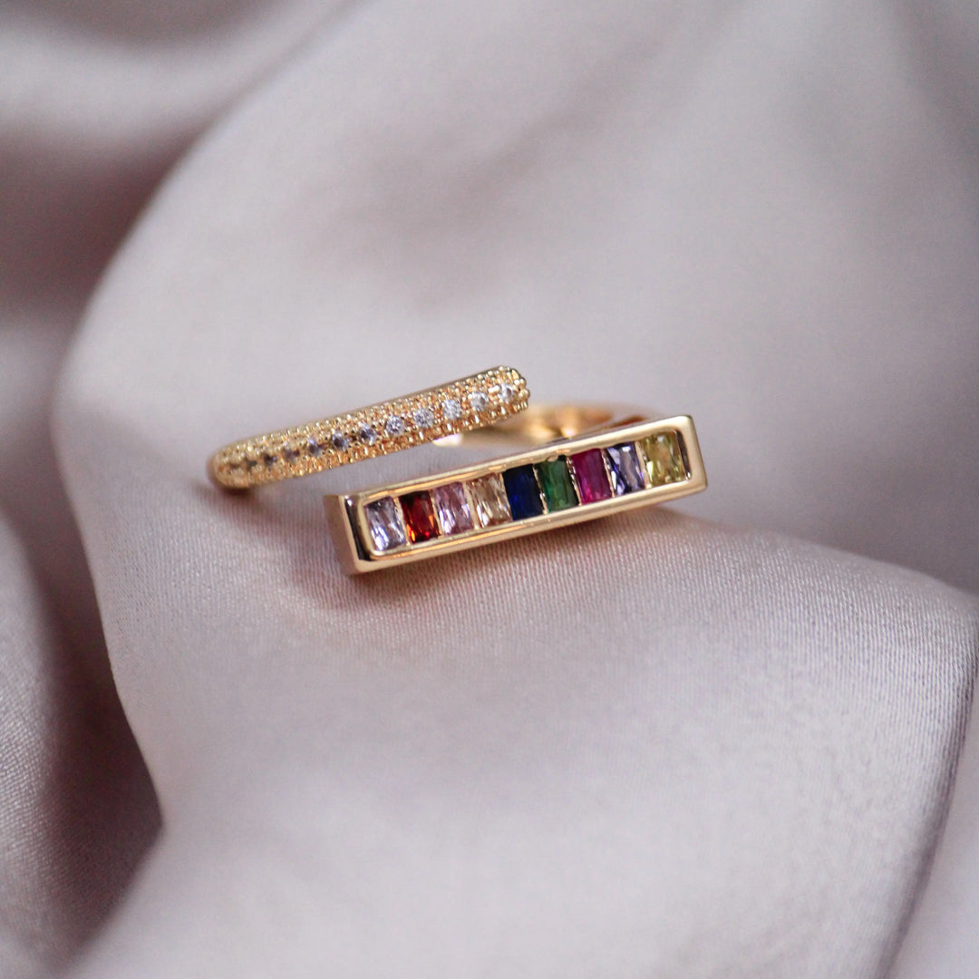Multi Stones Cocktail Ring