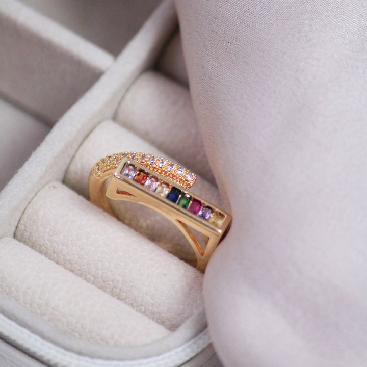 Multi Stones Cocktail Ring - Salty Accessories