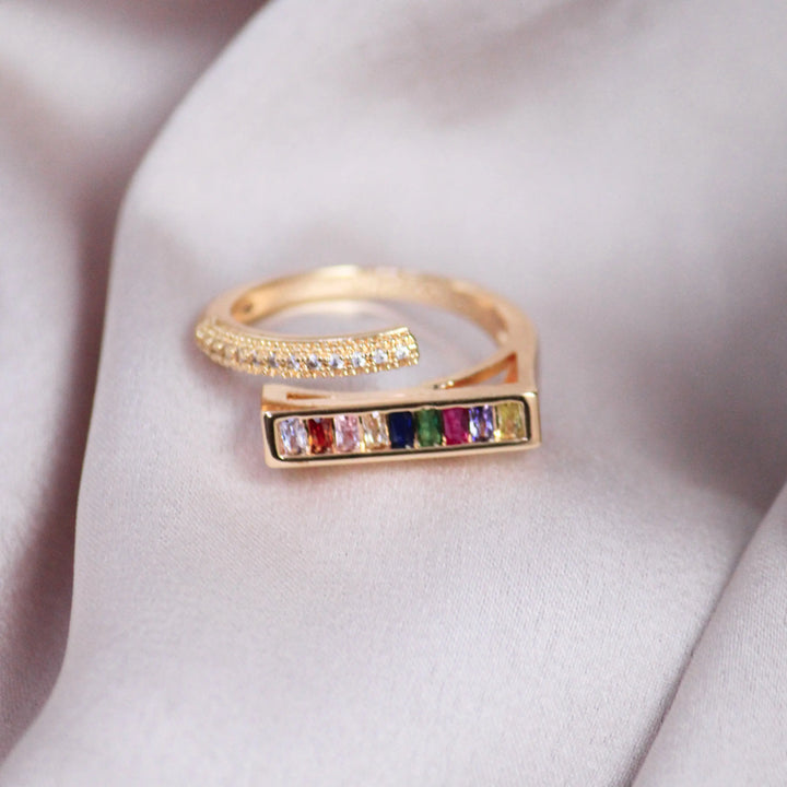 Multi Stones Cocktail Ring