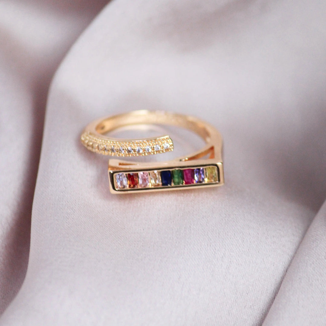 Multi Stones Cocktail Ring - Salty Accessories