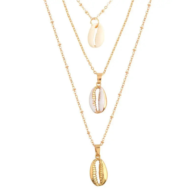 Multi Layered Hawain Sea Shell Necklace - Salty Accessories