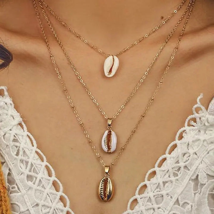 Multi Layered Hawain Sea Shell Necklace - Salty Accessories