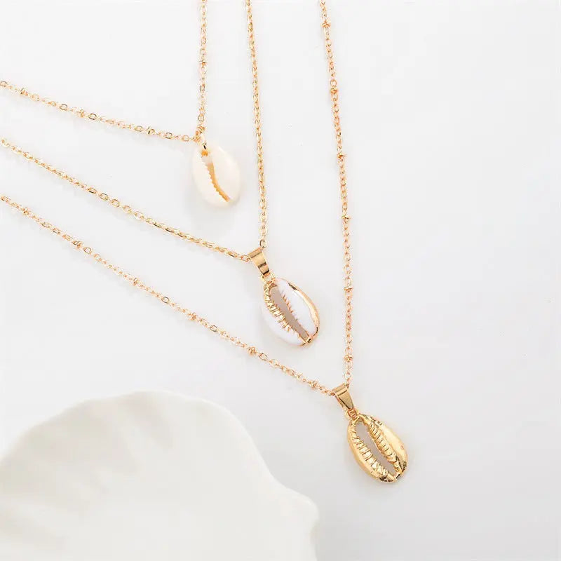 Multi Layered Hawain Sea Shell Necklace - Salty Accessories