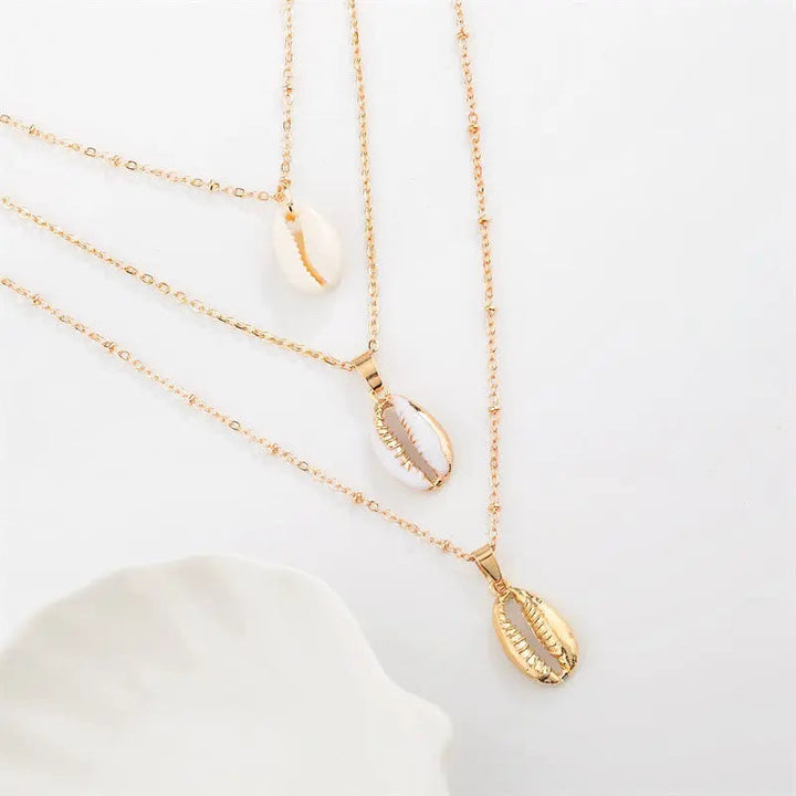 Multi Layered Hawain Sea Shell Necklace - Salty Accessories