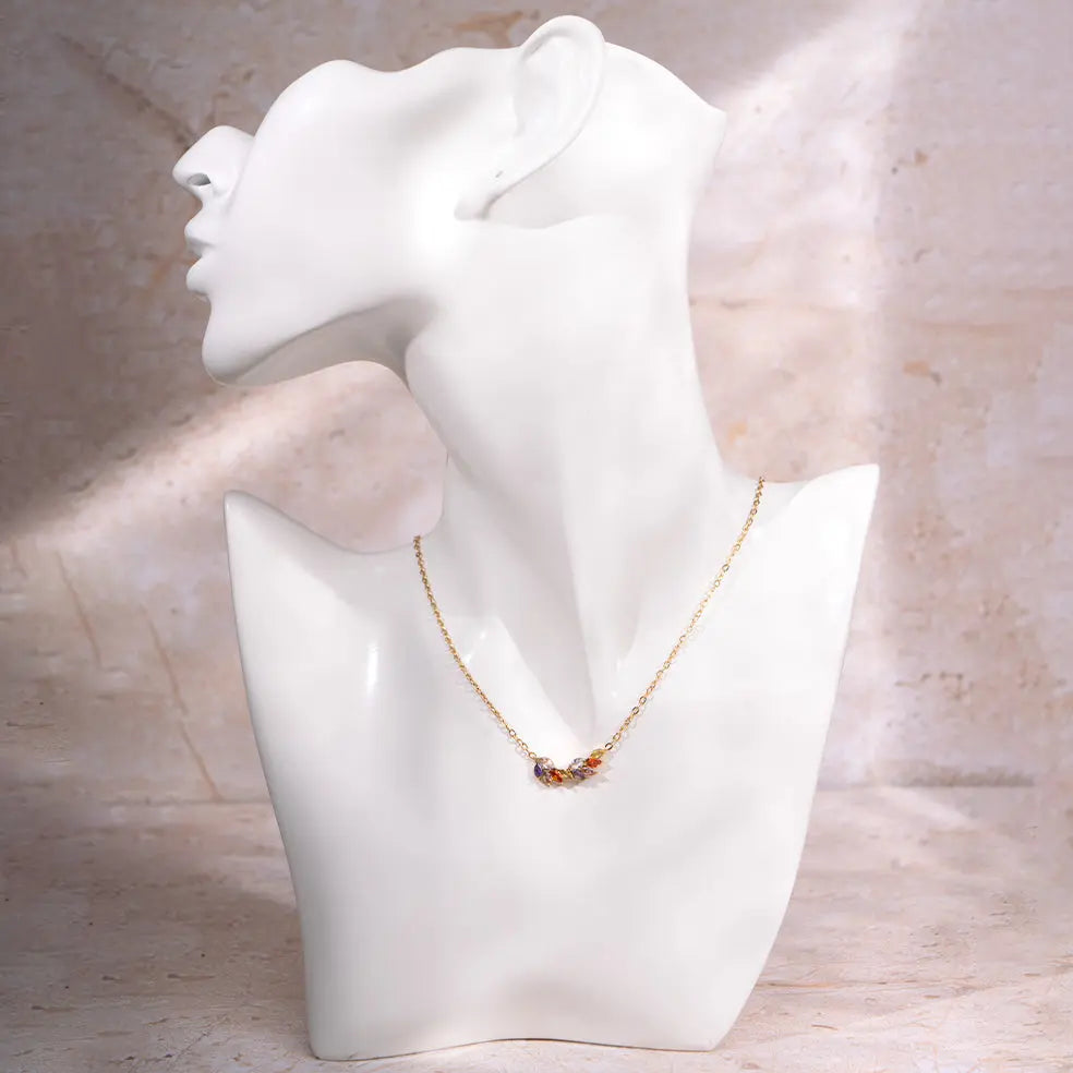 Multicolor Swan Wings Glow Necklace | Salty