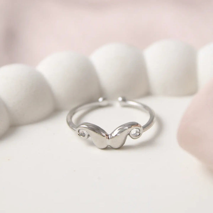 Mustache Silver ring - Salty Accessories